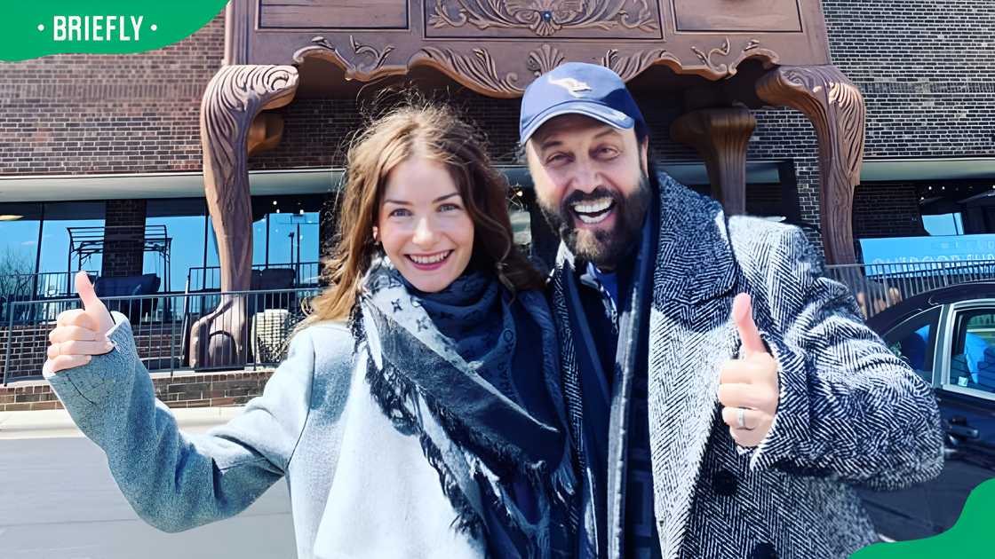 Yakov Smirnoff and Olivia Kosarieva in North Carolina Yakov Smirnoff and Olivia Kosarieva in North Carolina