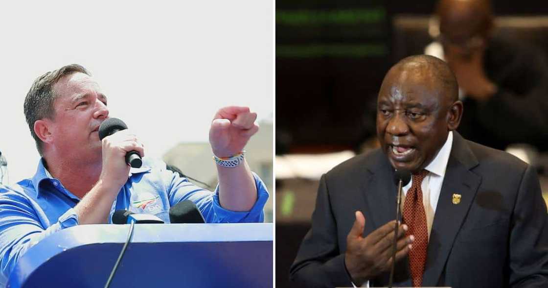 John Steenhuisen claims the fact that Sars has no record of foreign currency declared gives credence to the Phala Phala report John Steenhuisen claims the fact that Sars has no record of foreign currency declared gives credence to the Phala Phala report
