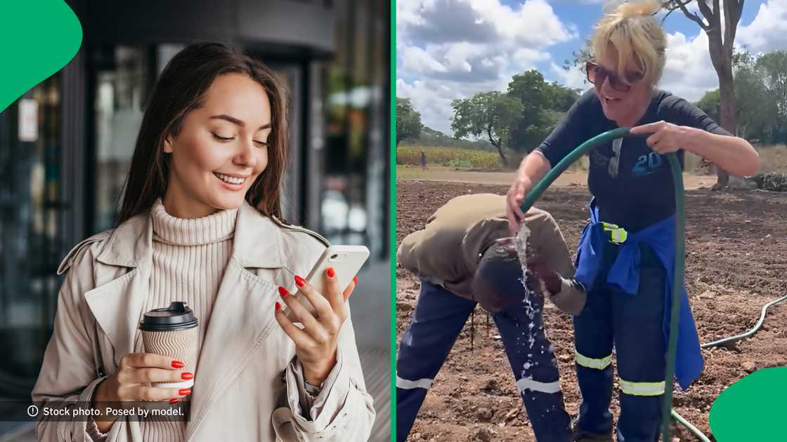 A friendly woman assisted her hungover colleague. A friendly woman assisted her hungover colleague.