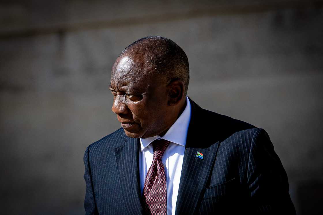 President Cyril Ramaphosa, Jayden Adams, and Luqobo Makwedini.
