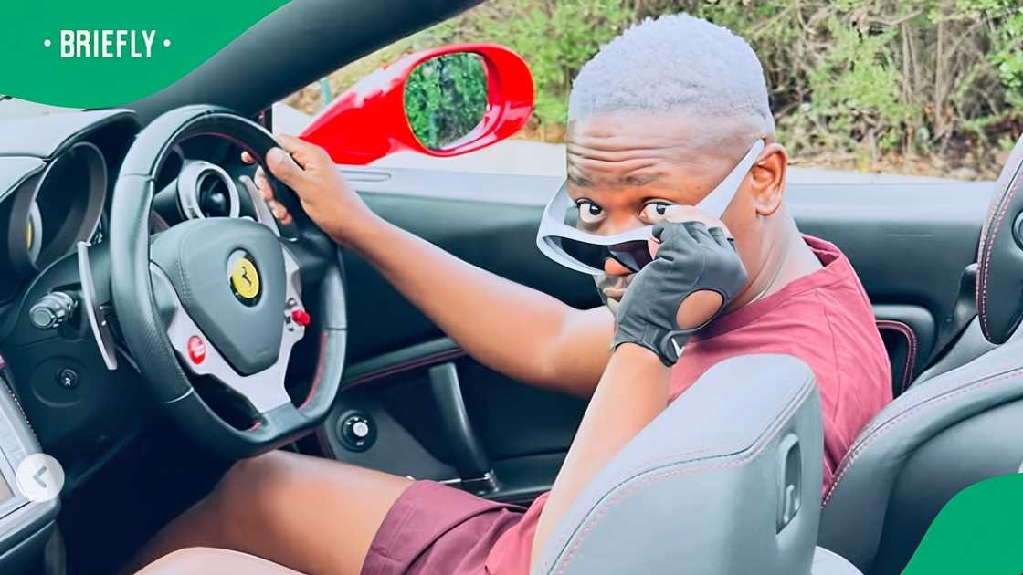 Clement Maosa recently showed off his Ferrari. Clement Maosa recently showed off his Ferrari.