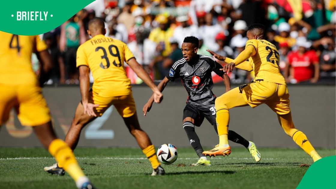 Relebohile Mofokeng in action vs Kaizer Chiefs Relebohile Mofokeng in action vs Kaizer Chiefs