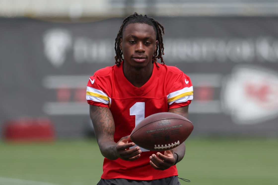 Xavier Worthy in Kansas City, MO Xavier Worthy in Kansas City, MO