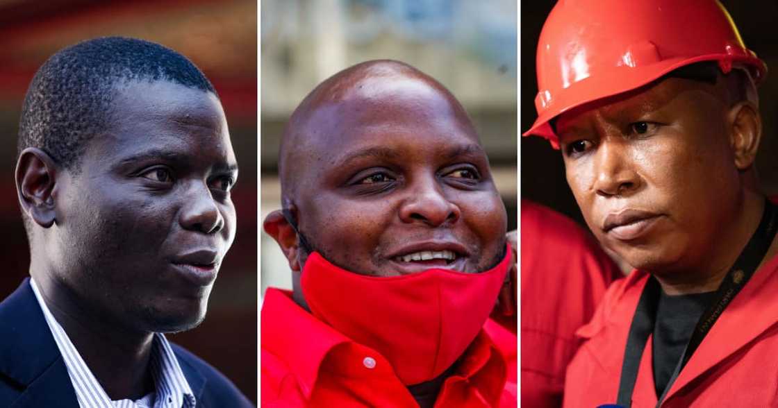 Julius Malema, Floyd Shivambu, Ronald Lamola, SONA, State of the Nation Address, EFF, Economic Freedom Fighters, politics, SONA debate, President Ramaphosa, Cyril Ramaphosa Julius Malema, Floyd Shivambu, Ronald Lamola, SONA, State of the Nation Address, EFF, Economic Freedom Fighters, politics, SONA debate, President Ramaphosa, Cyril Ramaphosa