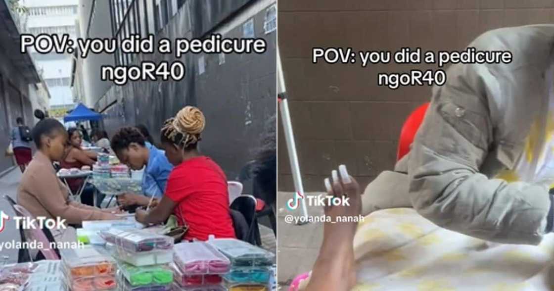 TikTok video shows nail salon in alleyway TikTok video shows nail salon in alleyway