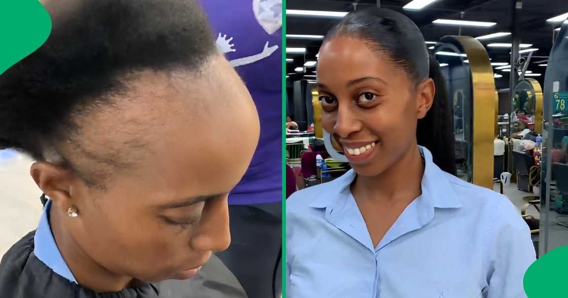 A Pretoria hairstylist transformed a woman’s bad hairline, leaving the internet impressed. A Pretoria hairstylist transformed a woman’s bad hairline, leaving the internet impressed.