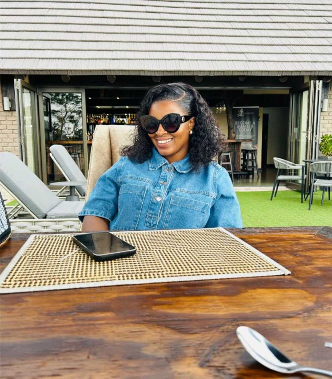 Woman enjoyed her day at Shekinah Lion & Game Reserve Woman enjoyed her day at Shekinah Lion & Game Reserve