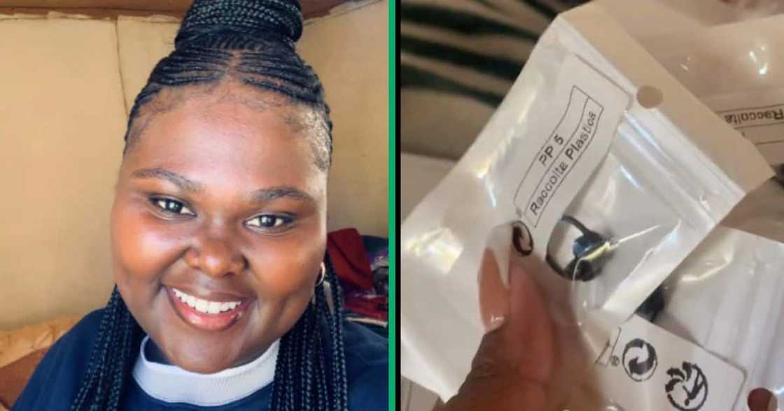 A woman bought mini earphones from Shein A woman bought mini earphones from Shein