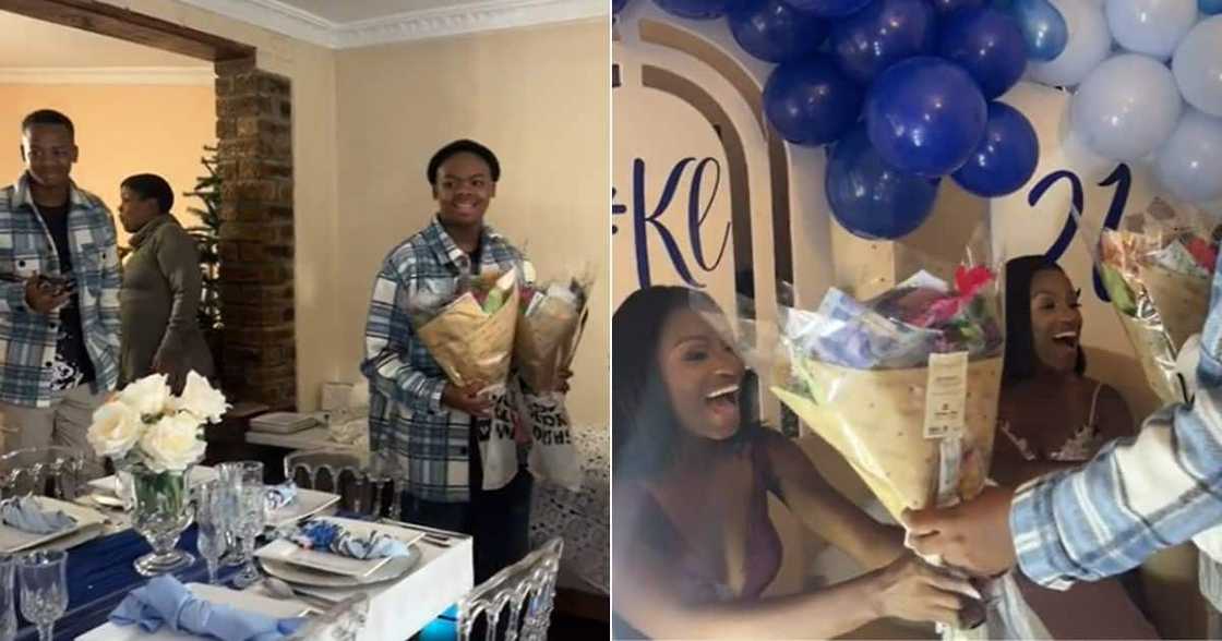 TikTok video of twins getting flowers from one of sister's bf TikTok video of twins getting flowers from one of sister's bf