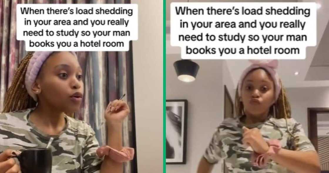 TikTok of woman in hotel because of loadhsedding TikTok of woman in hotel because of loadhsedding