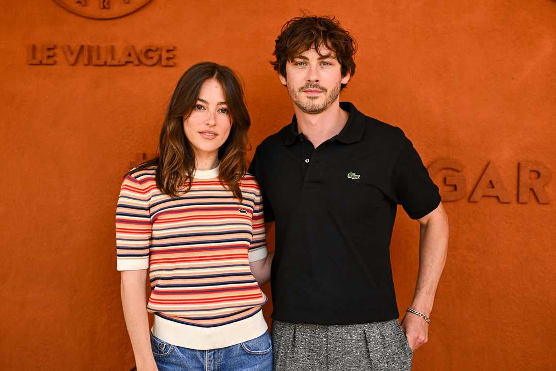 Ana Corrigan and Logan Lerman in Paris, France