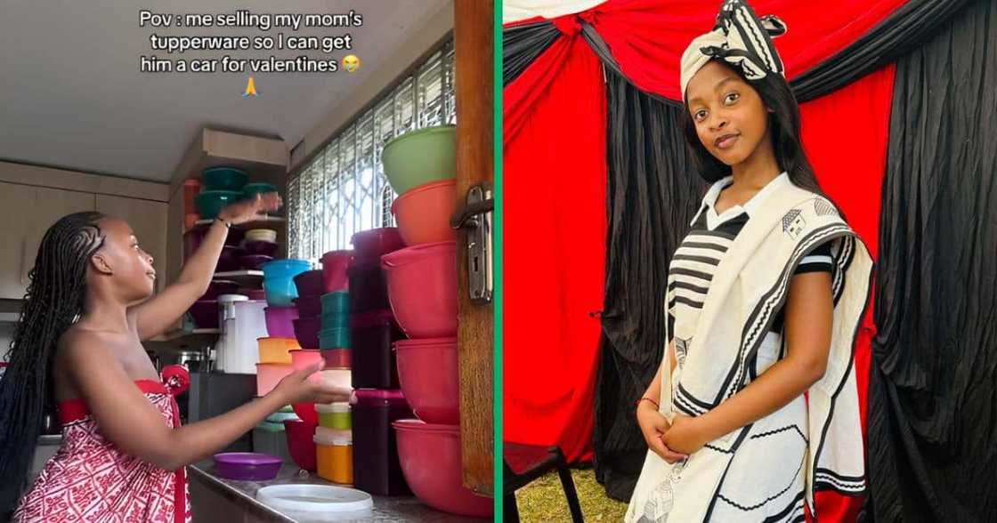 A lady hilariously plans to sell her mother's Tupperware to get her man a car for Valentine's Day. A lady hilariously plans to sell her mother's Tupperware to get her man a car for Valentine's Day.