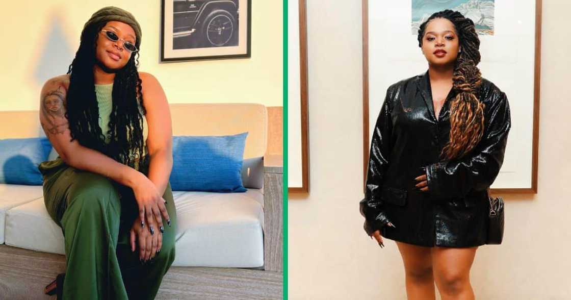 Lesedi corrected her father. Lesedi corrected her father.