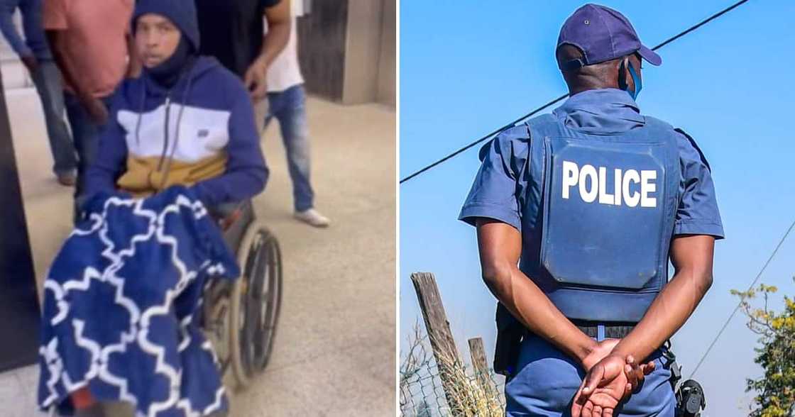 Quadriplegic former police officer Lucky Mudau is still awaiting sentencing for wife's murder Quadriplegic former police officer Lucky Mudau is still awaiting sentencing for wife's murder