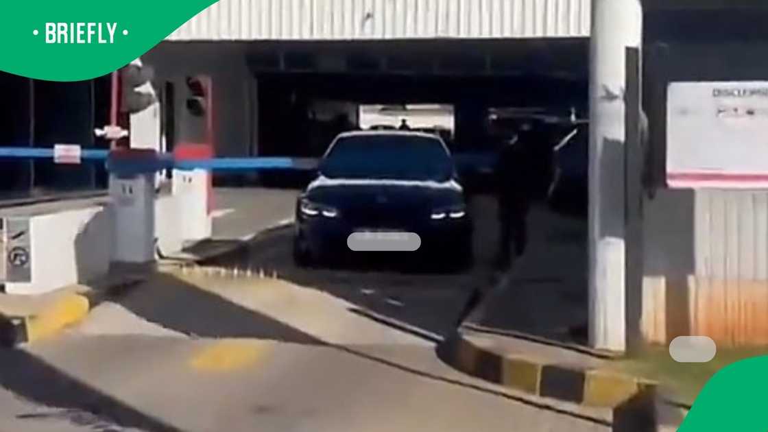 BMW driver's disrespect to security guard goes viral