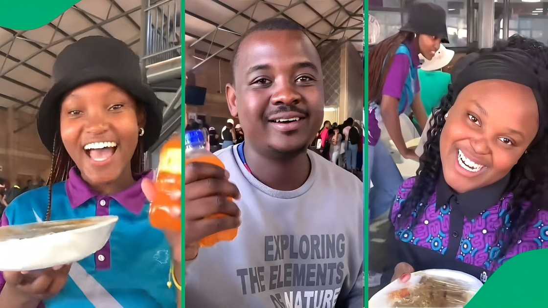 A TikTok video shows students being spoiled with a meal of their choice by their professor.