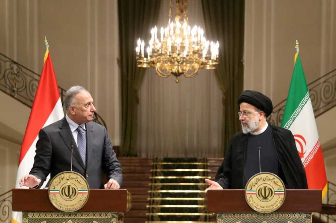 Iraqi Prime Minister Mustafa al-Kadhemi met Iranian President Ebrahim Raisi in Tehran after visiting Riyadh as part of a bid to mediate between the two regional rivals Iraqi Prime Minister Mustafa al-Kadhemi met Iranian President Ebrahim Raisi in Tehran after visiting Riyadh as part of a bid to mediate between the two regional rivals