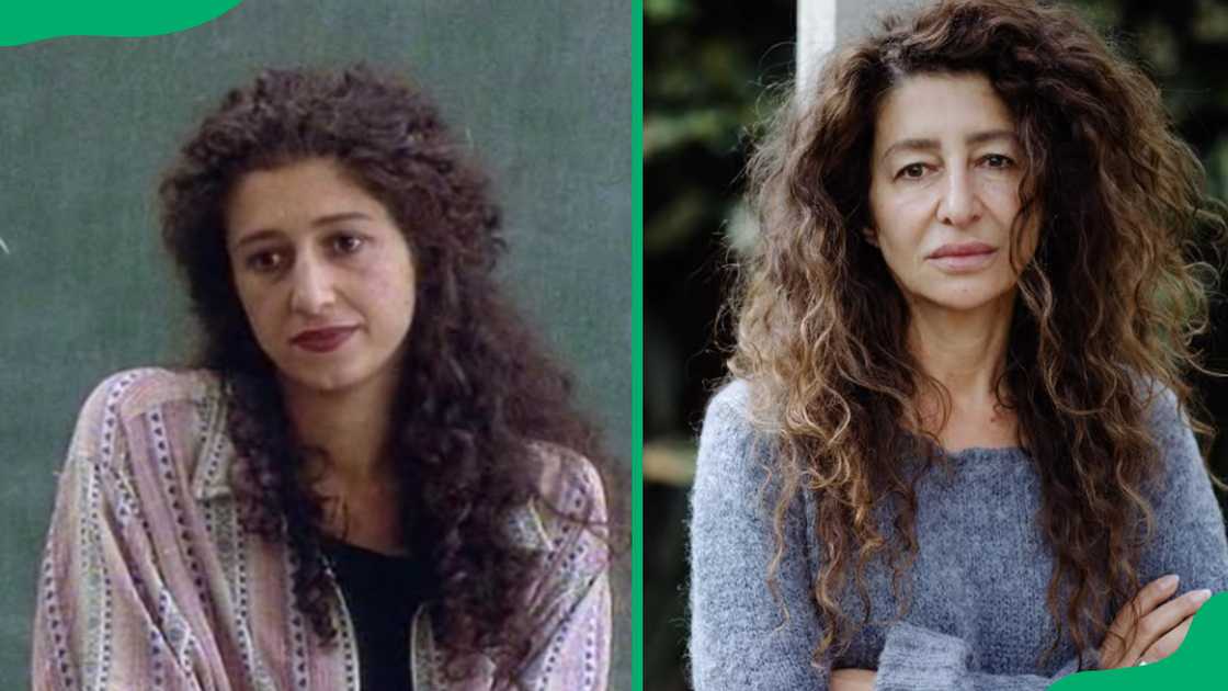 Doris Younane, then and now. Doris Younane, then and now.