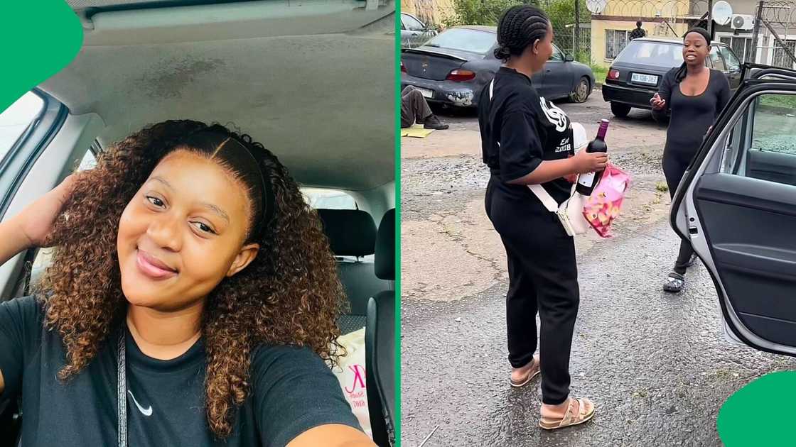A woman surprised her bestie born in January for her birthday. A woman surprised her bestie born in January for her birthday.