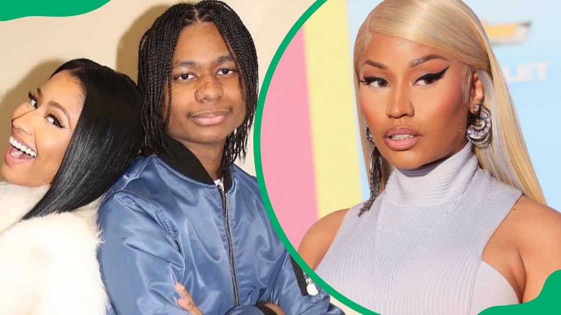 Nicki Minaj and her brother, Micaiah (L). The rapper attending the World Premiere of Barbie in 2023 (R) Nicki Minaj and her brother, Micaiah (L). The rapper attending the World Premiere of Barbie in 2023 (R)