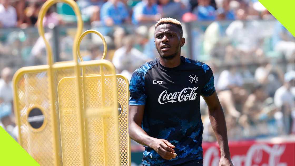 Victor Osimhen, Napoli, Stadio Patini, Castel di Sangro, Naples, Italy. Victor Osimhen, Napoli, Stadio Patini, Castel di Sangro, Naples, Italy.