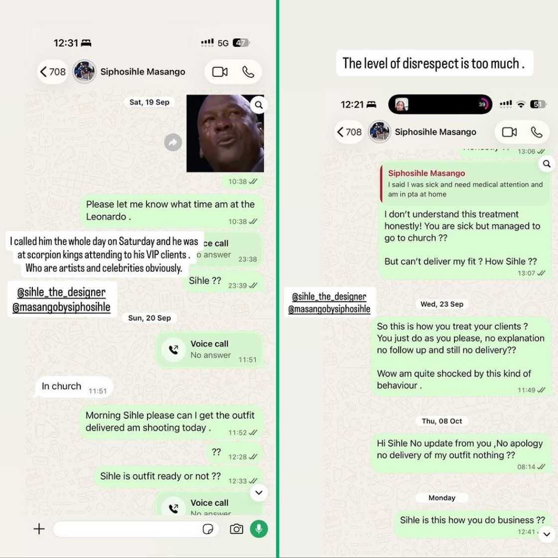 Big Nandz exposed Siphosihle Masango