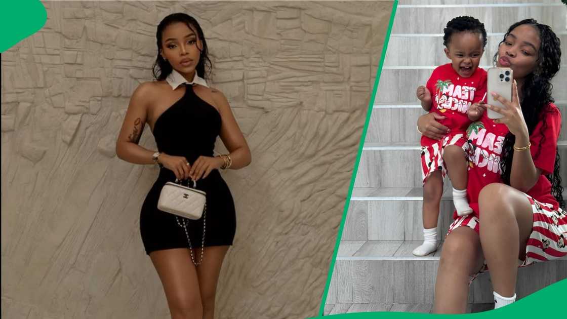 Faith Nketsi and Sky Njilo welcome festive season. Faith Nketsi and Sky Njilo welcome festive season.