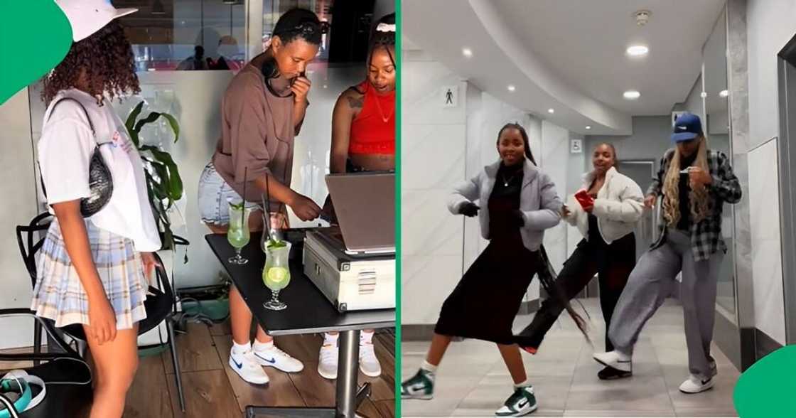 Friends get bored at influencer party Friends get bored at influencer party