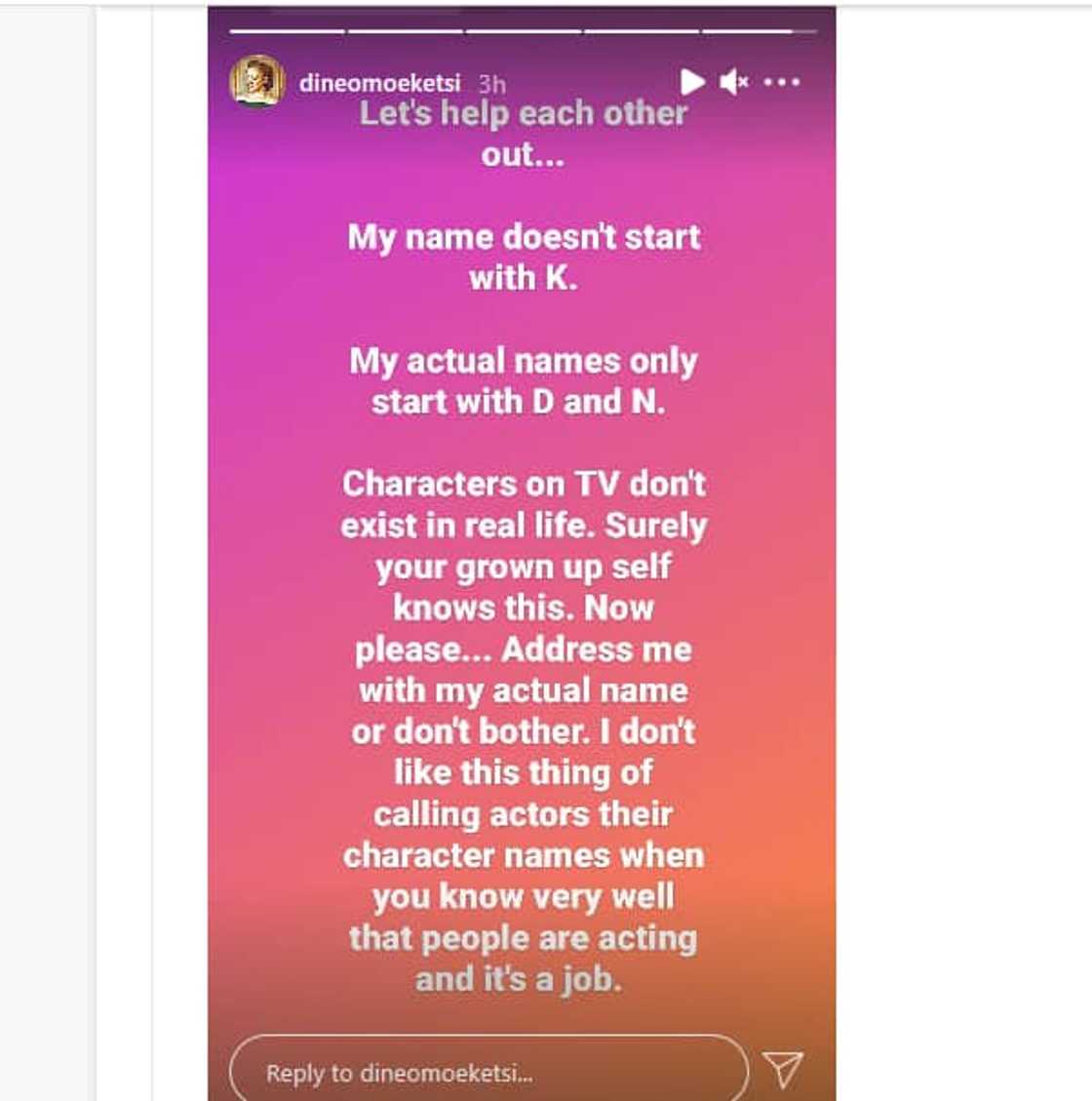 Dineo Langa is tired of being called by her on-screen persona Dineo Langa is tired of being called by her on-screen persona