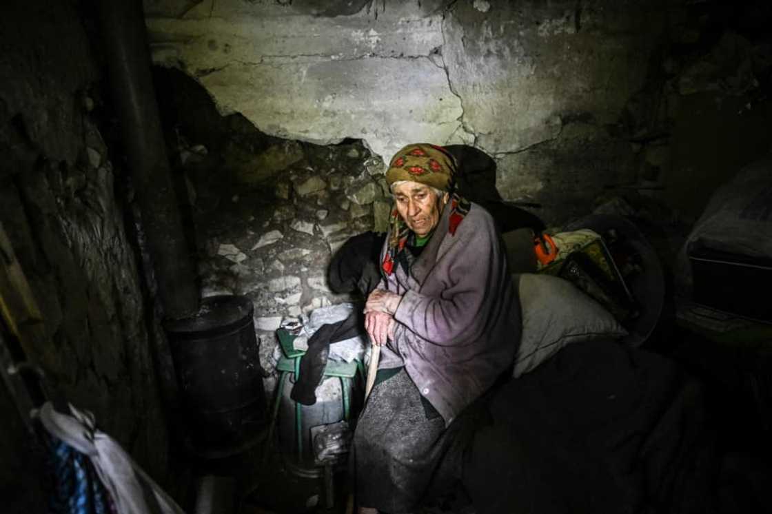 Nina Gonchar cried as she recounted her son's death in Bogorodychne village Nina Gonchar cried as she recounted her son's death in Bogorodychne village