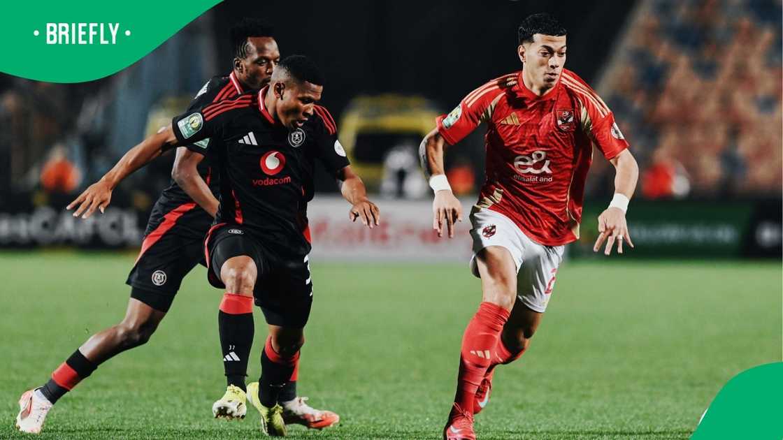 Orlando Pirates beat Al Ahly in their final group stage fixture in the CAF Champions League. Photo: @AlAhlyEnglish. Orlando Pirates beat Al Ahly in their final group stage fixture in the CAF Champions League. Photo: @AlAhlyEnglish.