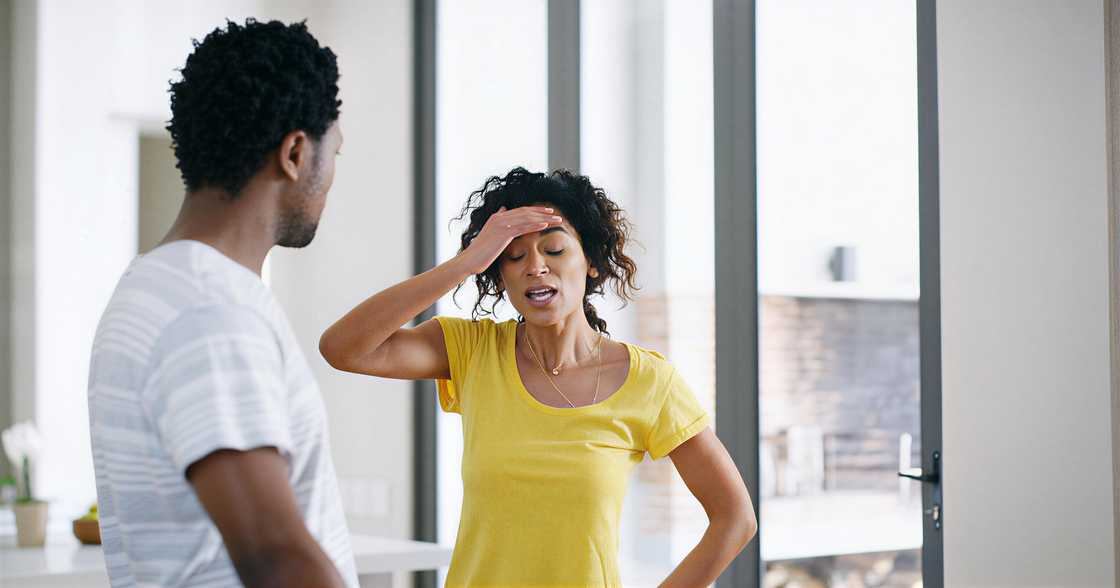 A black man and woman