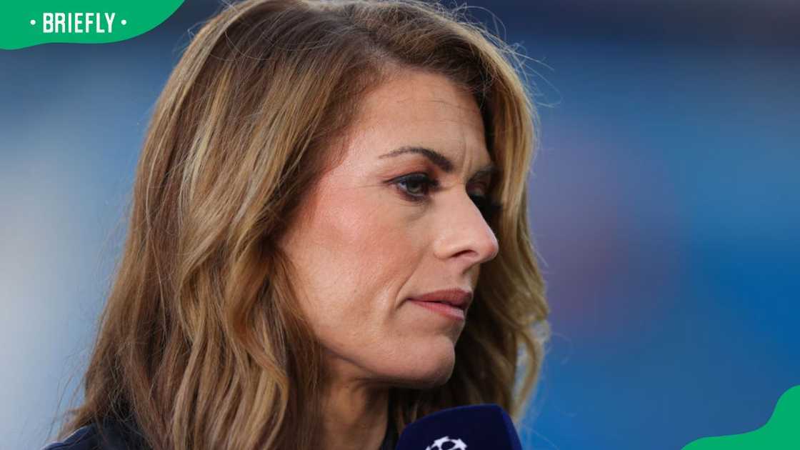 Karen Carney during a 2024 match between Manchester City and FC Internazionale Milano at the City of Manchester Stadium Karen Carney during a 2024 match between Manchester City and FC Internazionale Milano at the City of Manchester Stadium