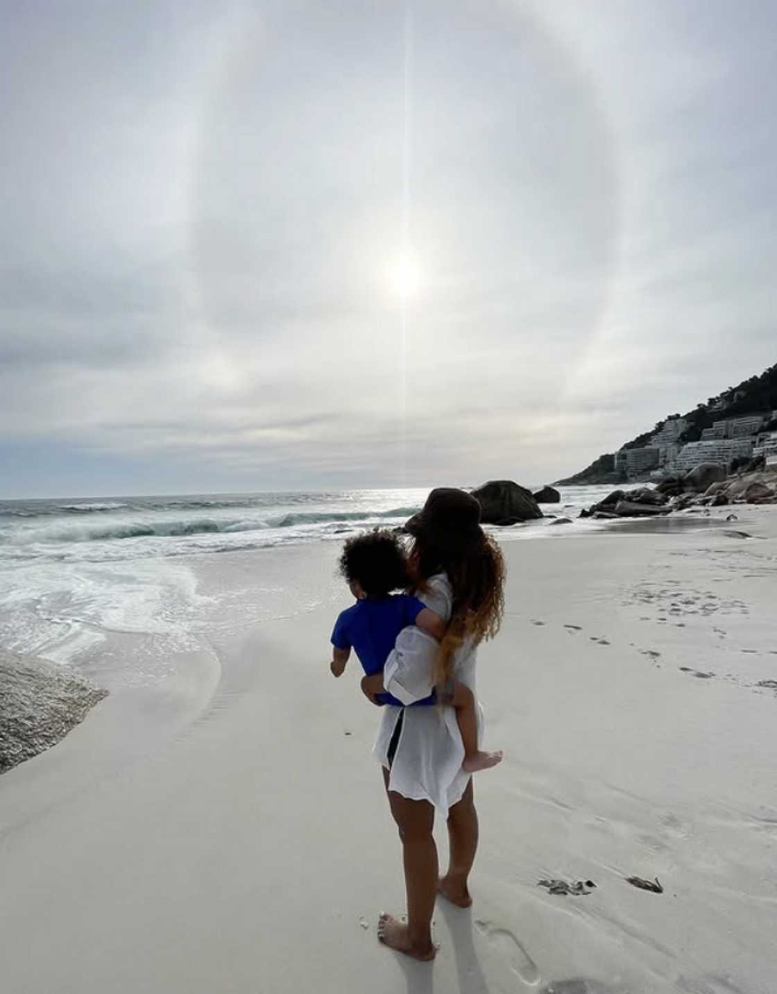 Pearl Modiadie shared photos of her son on his birthday