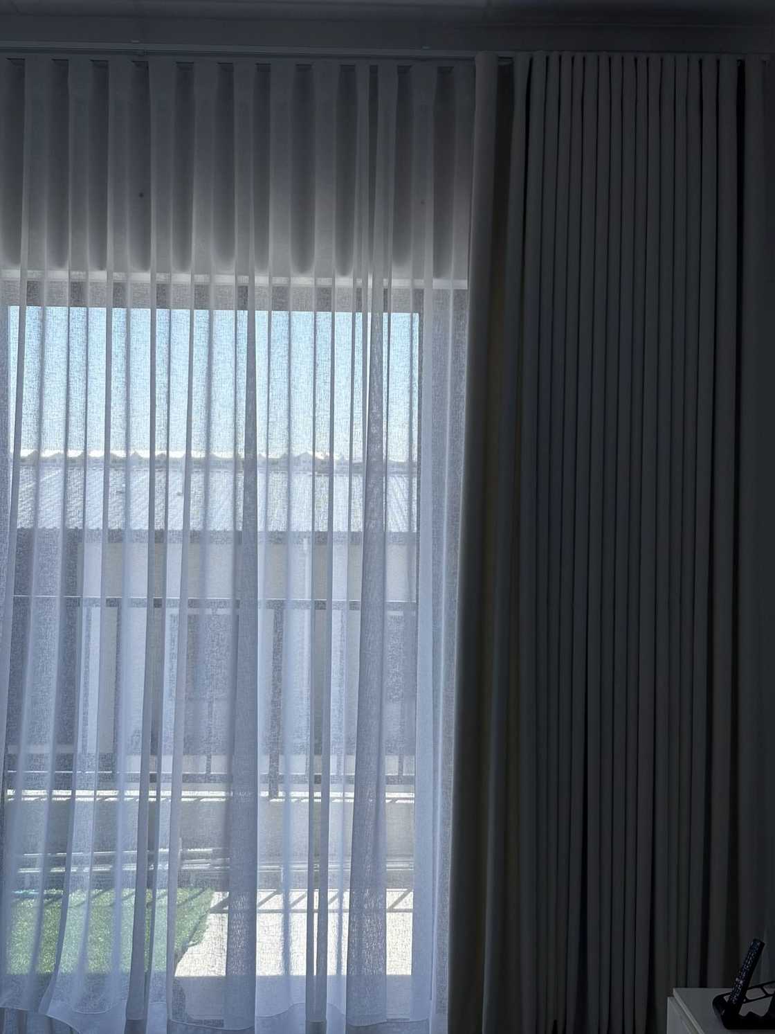 A curtain bought from a shop in Sable Square. A curtain bought from a shop in Sable Square.