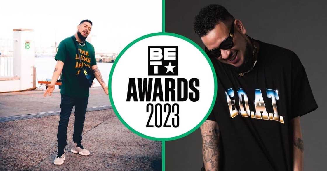 AKA has been nominated for 'Best International Flow' at the BET Hip Hop Awards. AKA has been nominated for 'Best International Flow' at the BET Hip Hop Awards.