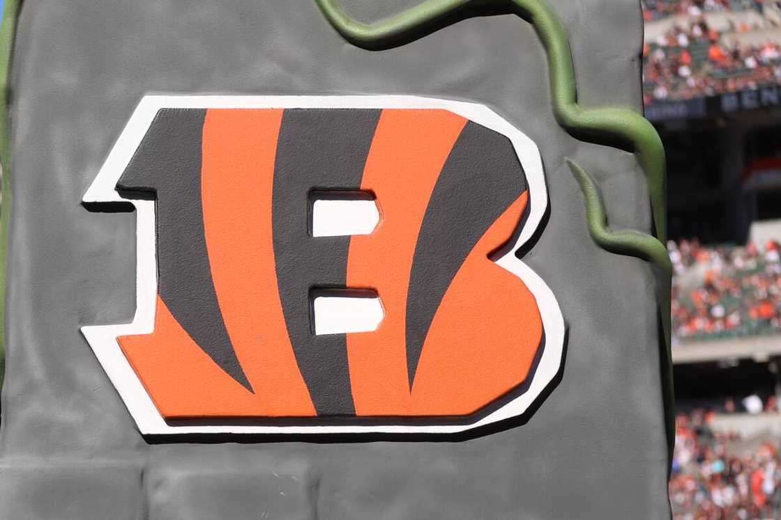Cincinnati Bengals logo at Paycor Stadium in Cincinnati Cincinnati Bengals logo at Paycor Stadium in Cincinnati