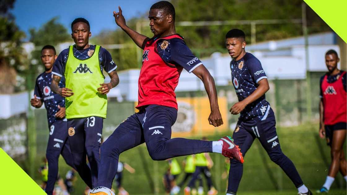 Kaizer Chiefs had three new players training with the first team ahead of the Premier Soccer League return.