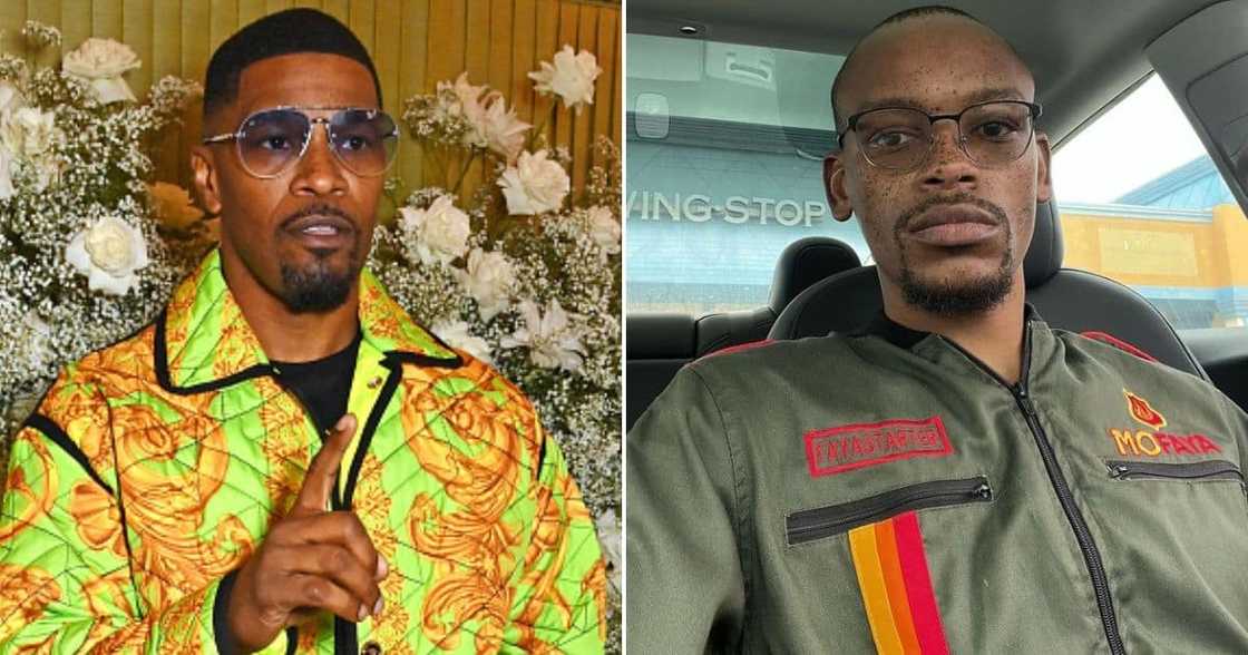 Nota Baloyi says he met Jamie Foxx. Nota Baloyi says he met Jamie Foxx.