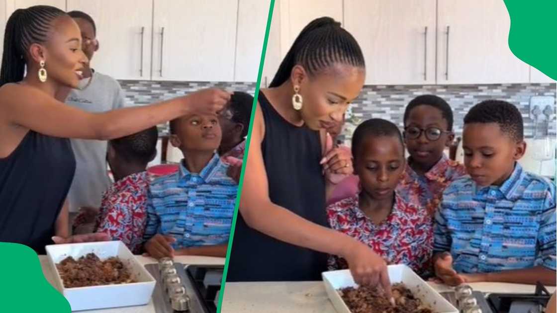 Woman's sevent children ate skopo for the first time in TikTok video