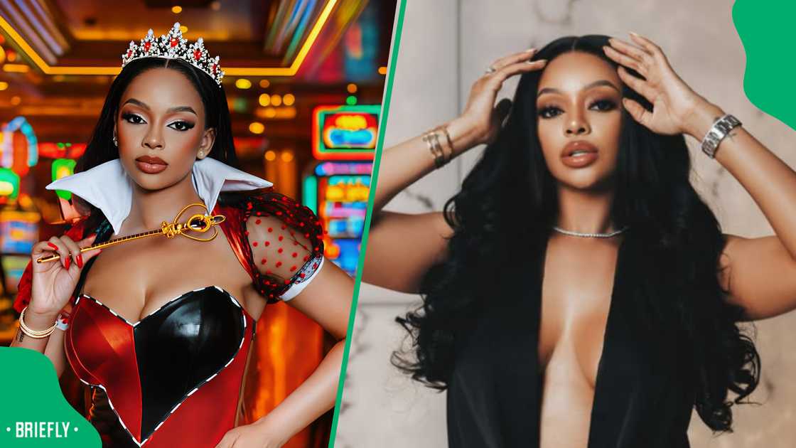 Netizens reacted to Mihlali Ndamase's makeup masterclass