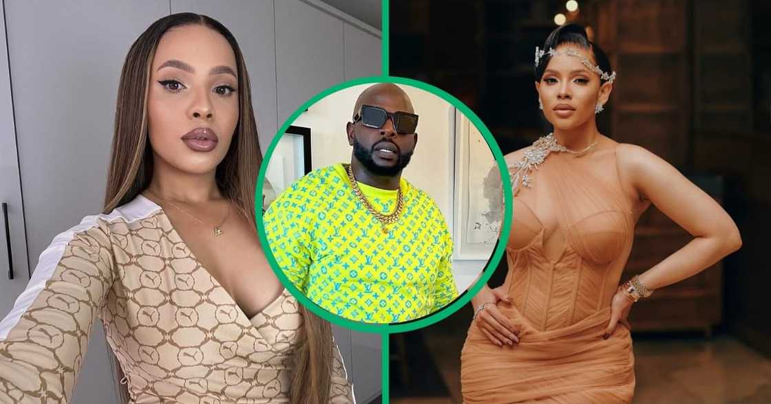 A picture of Thuli Phongolo Djing parked pregnancy rumour A picture of Thuli Phongolo Djing parked pregnancy rumour