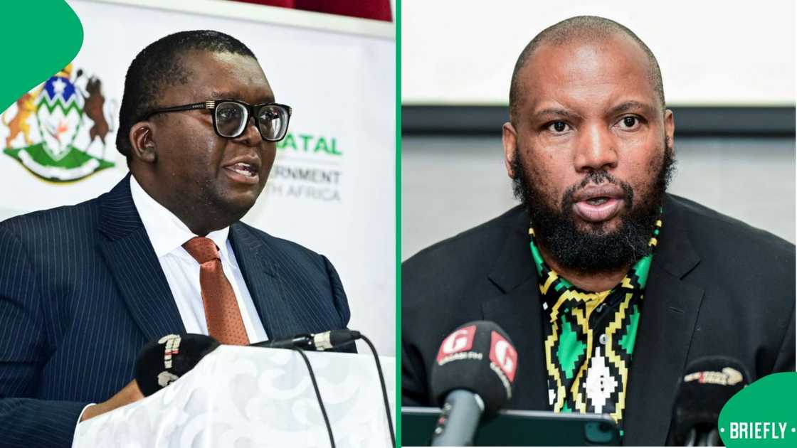 KZN's COGTA MEC Thulasizwe Buthelezi and Roads and Human Settlement MEC Siboniso Duma spoke after the loss of nine people due to the floods KZN's COGTA MEC Thulasizwe Buthelezi and Roads and Human Settlement MEC Siboniso Duma spoke after the loss of nine people due to the floods