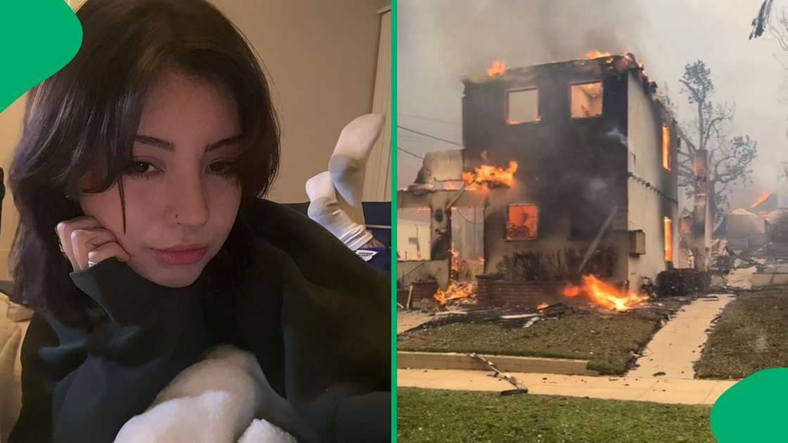 L.A. woman's video goes viral on losing home to wild fires.