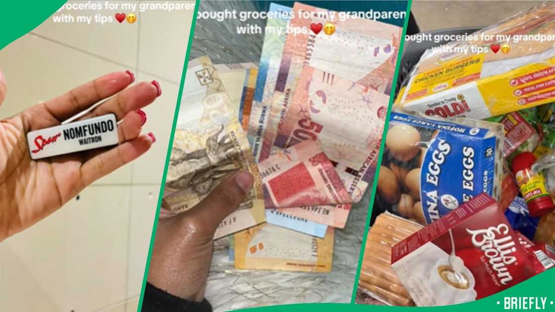 A TikTok of a Spur waitress gifting her grandparents a trolley of groceries with her tip money has melted hearts A TikTok of a Spur waitress gifting her grandparents a trolley of groceries with her tip money has melted hearts