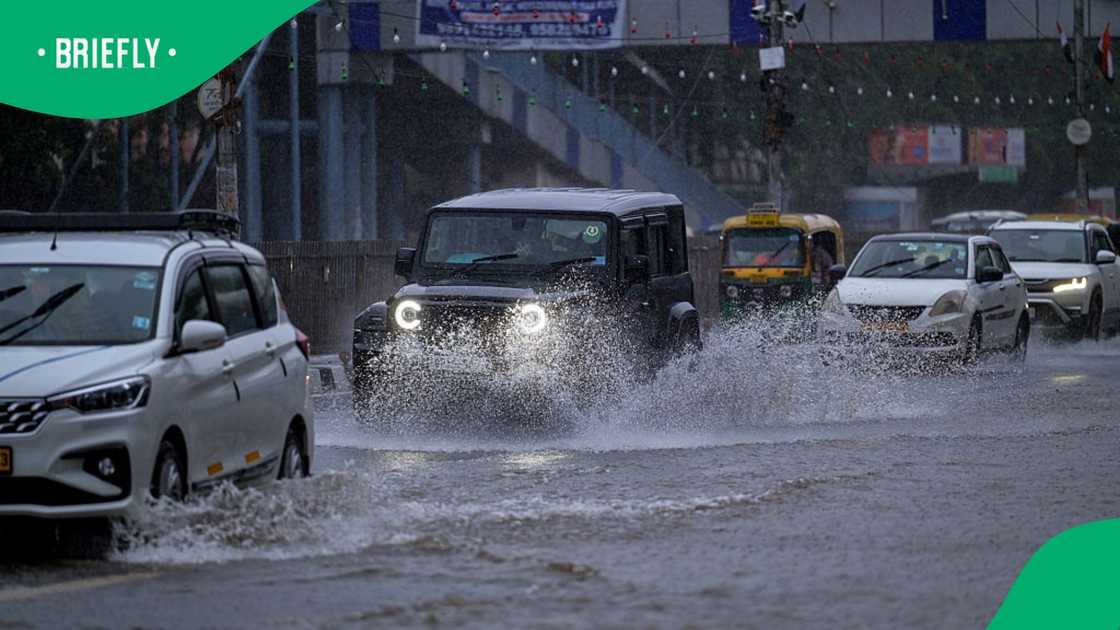 The South African Weather Service warned that there would be rainfall on the weekend