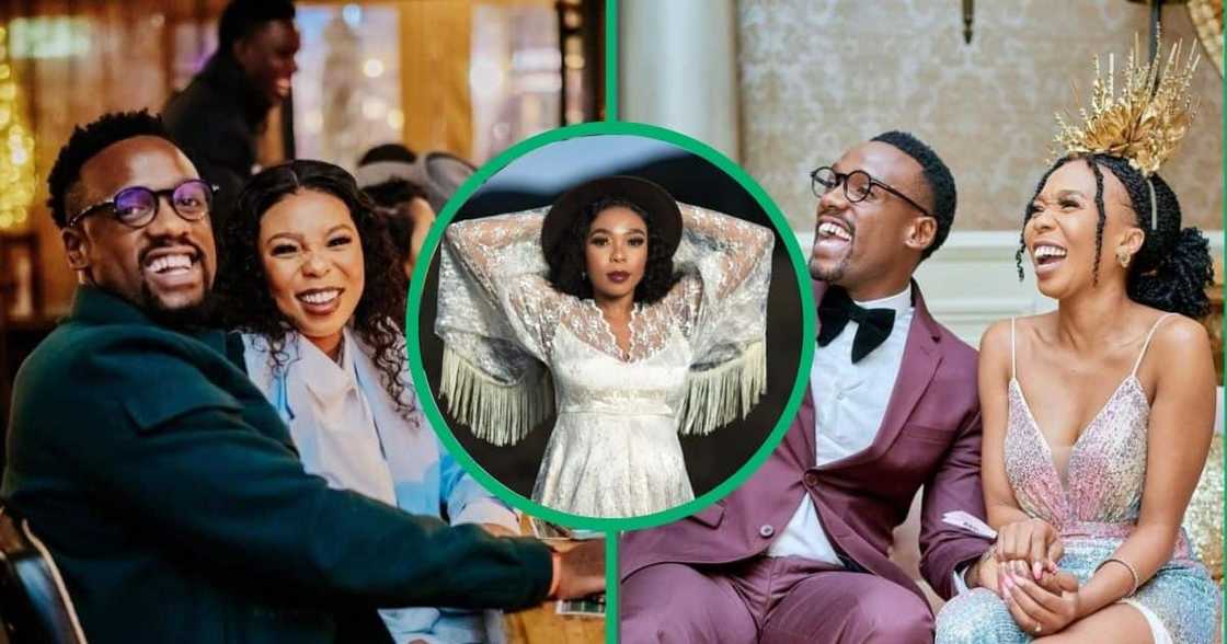 'Isono' actress, Lesego Khoza and 'The Wife' actor Bonko Khoza are expecting their child together. 'Isono' actress, Lesego Khoza and 'The Wife' actor Bonko Khoza are expecting their child together.