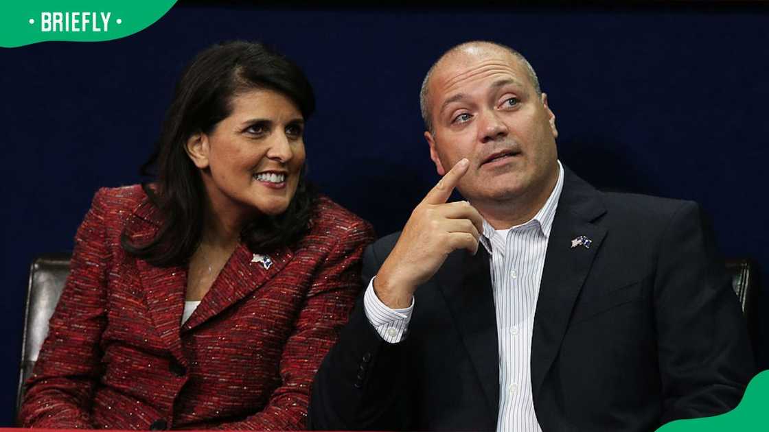 Michael and Nikki Haley at the 2012 Republican National Convention Michael and Nikki Haley at the 2012 Republican National Convention