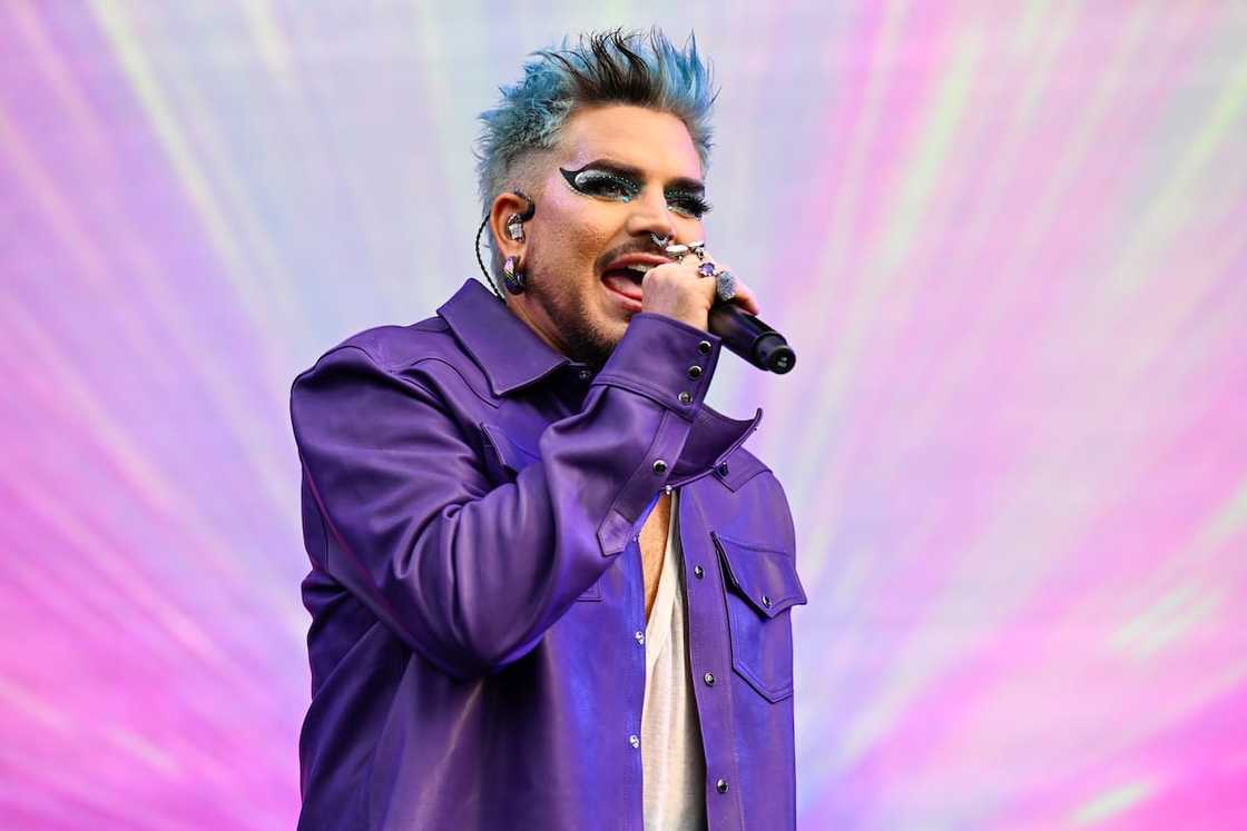 Adam Lambert performs onstage