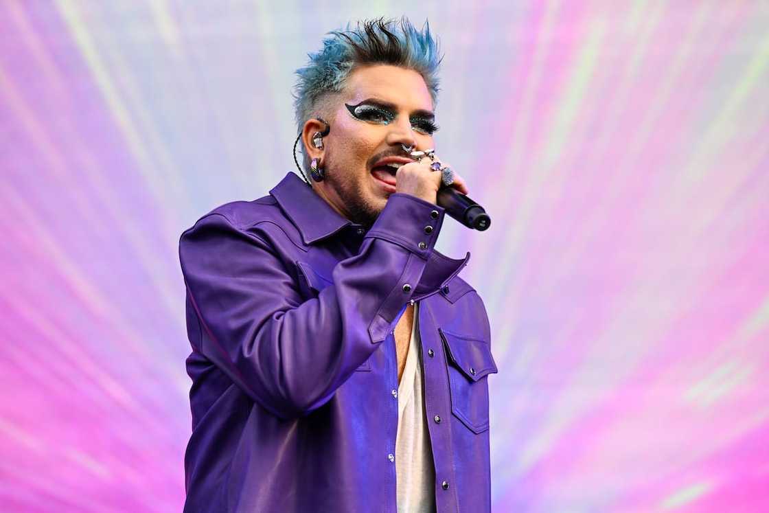 Adam Lambert performs onstage Adam Lambert performs onstage